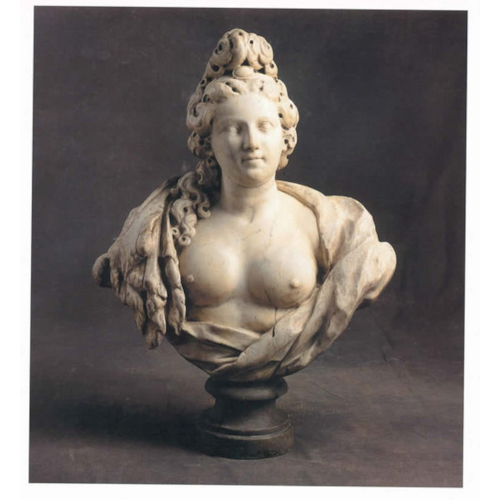 A fine pair of white marble busts of a Man and Woman depicted as the Greek Lovers Meleager and Atalanta